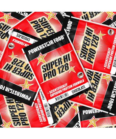 Super Hi Pro 128 Tasting Package |10 x 30g multi -component protein samples |Highly possible biological value |84% protein i.tr.|Low carb |German production |Different types of testing package 30 g (10 pack)