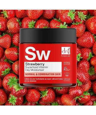 Dr Botanicals Strawberry Superfood Vitamin C Day Moisturizer - Nourishing 2.02 Fl Oz for Glowing Skin | International Shipping Available - Buy Online on GoSupps.com