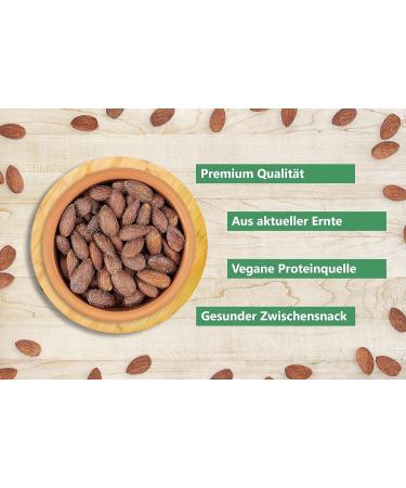 Sunnah Shop 500g BBQ Roasted & Smoked Almonds | Crunchy Vegan Protein | Spicy & Salted Snack - Buy Online on GoSupps.com