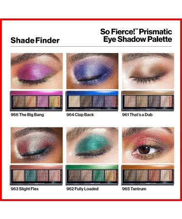 Revlon So Fierce Prismatic Eyeshadow Palette - Ultra Creamy & Pigmented Matte/Pearl Finishes - 966 The Big Bang - 0.21oz - Buy Online on GoSupps.com