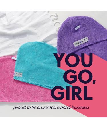 Turbie Twist XL Hair Towels - Quick-Dry Highly Absorbent & Perfect for All Hair Types | Shop Internationally - Buy Online on GoSupps.com