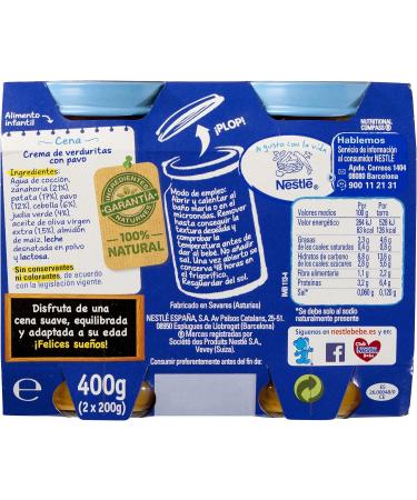 Nestl - Petit Pot Pur e de L gumes et Dinde Nestl 2x200 gr - 429058 - 2091887 - Buy Online on GoSupps.com