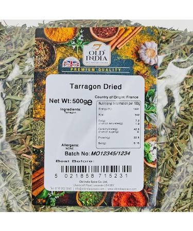 Old India Tarragon Dried 500g - Premium Quality Herb for Culinary Delights - Buy Online on GoSupps.com