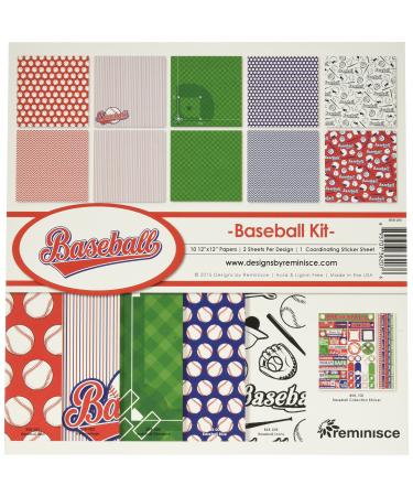 Reminisce Baseball Collection Kit  Multicolor  12 by 12  (BSB-200) - Buy Online on GoSupps.com