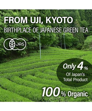 Green Tea Loose Leaf Sencha Bulk JAS Certified Organic Japan 500g Bag YAMASAN  - Buy Online on GoSupps.com