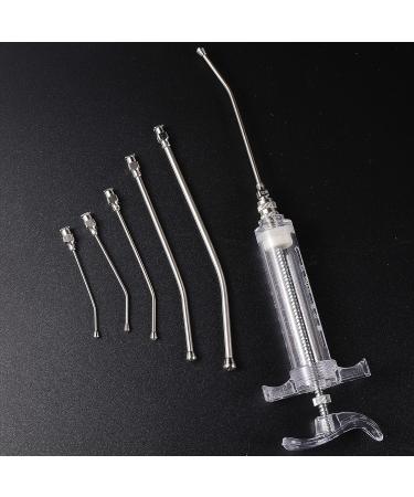 Adhere To Fly Baby Bird Parrot Small Pet Manual Feeding Syringe Set with 6 Pcs Curved Gavage Tubes and Stainless Steel Metal Feeding Spoon (50ML) 50 ml - Buy Online on GoSupps.com