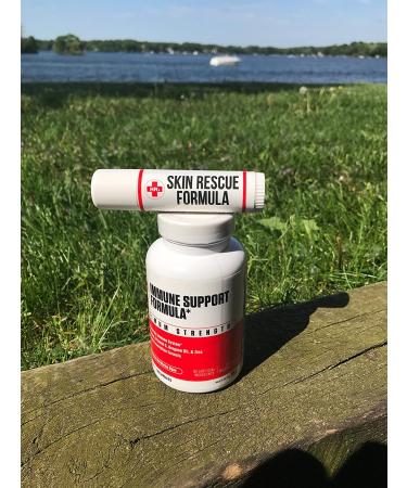 Skin Rescue Formula for Clear Skin - Herp Stop Discreet - 100% Natural with Peppermint Oil, Shea Butter, Zinc, Tea Tree, and Coconut Oil - 0.5 oz - Buy Online on GoSupps.com