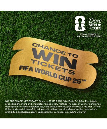 DOVE MEN + CARE Limited Edition FIFA Body Wash & Deodorant Regimen Pack 2 Count All Star Comfort for Men for Hydrated Soft Skin & Odor Protection - Buy Online on GoSupps.com
