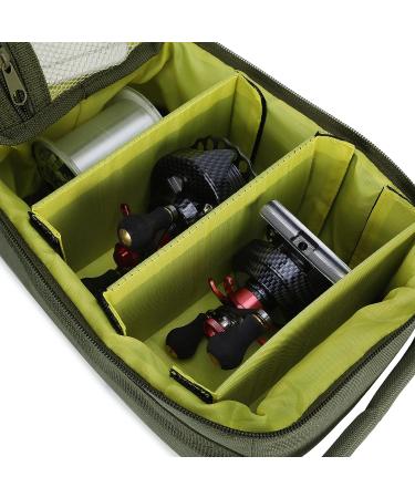 HUNTVP Fishing Reel Bag - Portable Water-Resistant Tackle Gear Storage - Buy Online on GoSupps.com