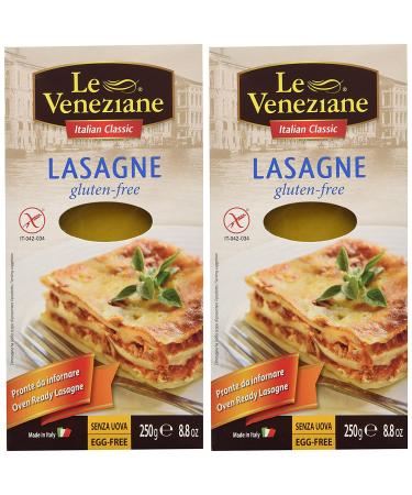 Le Veneziane Gluten Free Lasagne Sheets 250g - Pack of 2 - 8.81 Ounce x 2 - Buy Online on GoSupps.com