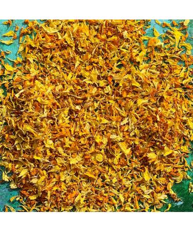 Edible 'Harvest Mix' of Yellow and Orange Marigold Dried Flower Petals - 25g - Food Grade - Culinary - Cake - Bake - Decoration (229) - Buy Online on GoSupps.com