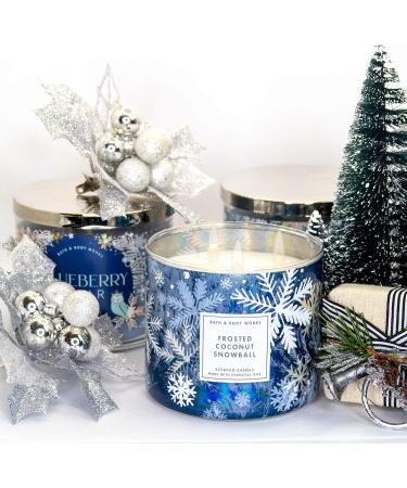 Shop White Barn 3-Wick Candle with Essential Oils - Frosted Coconut Snowball - 14.5 oz Holiday Scents | International Shipping Available - Buy Online on GoSupps.com