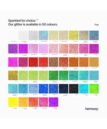 Buy Hemway Ultra-Shine Silver Holographic Glitter | Fine 1/64 (0.15mm 375 Micron) - 100g for Crafts & DIY Projects - Buy Online on GoSupps.com