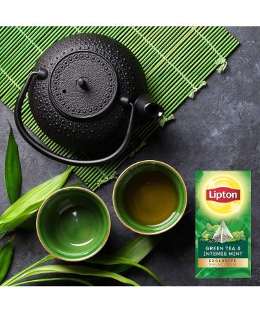  Lipton Lipton Exclusive Selection Intense Mint Green Tea Rainforest Alliance Label 25 Pyramid Bags - Buy Online on GoSupps.com