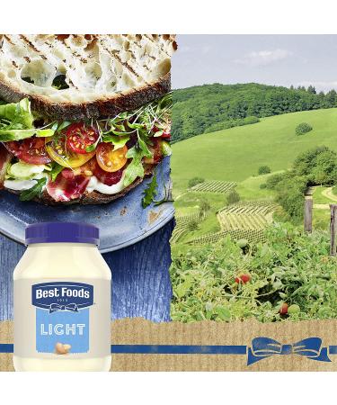 Best Foods Light Mayonnaise - 30 fl oz, Pack of 3 | Creamy Sandwich & Meal Condiment with 100% Cage-Free Eggs - Buy Online on GoSupps.com