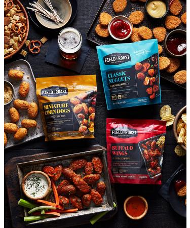 Field Roast Vegan Fruffalo Buffalo Style Wings 10 oz (Frozen) | Plant-Based Meat Alternative - Buy Online on GoSupps.com