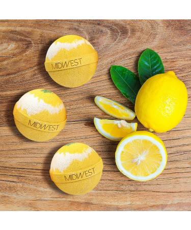 Set of 10 Extra Large 4.5oz Lemongrass Supreme Luxury Bath Bombs - Buy Online on GoSupps.com