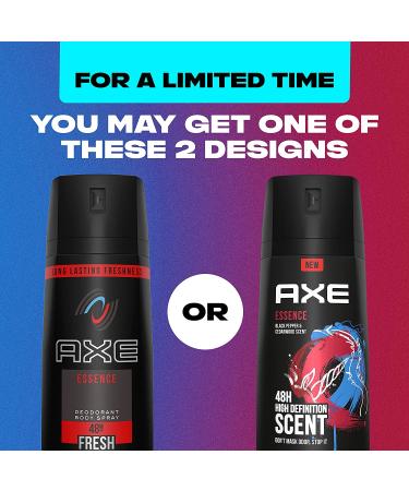 AXE Essence Black Pepper & Cedarwood Deodorant Spray, 4oz, Pack of 2 | Long Lasting Odor Protection | Aluminum-Free - Buy Online on GoSupps.com