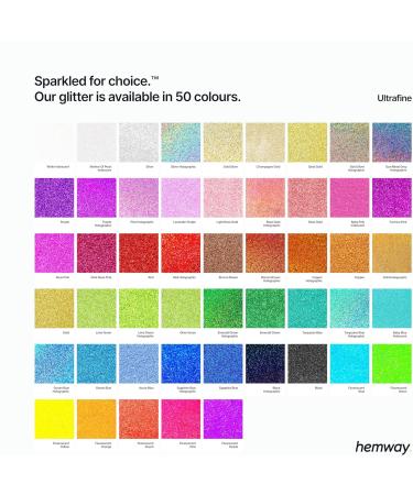 Hemway Eco-Friendly Biodegradable Glitter 100g | Vegan Cosmetic Safe Sparkle for Face Eyes Body & Hair | Champagne Festival Makeup - Buy Online on GoSupps.com