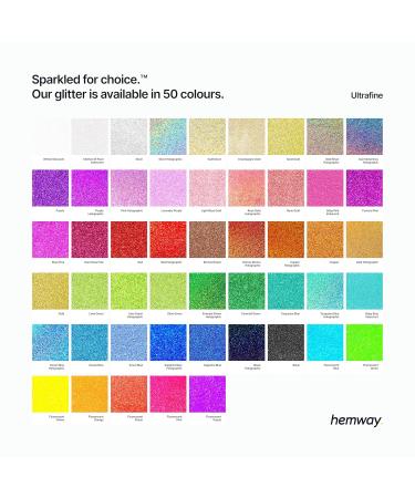 Buy Hemway Ultra Fine Glitter 100g - Silver & Gold Holographic - Cosmetic Safe Sparkle for Crafts & DIY - Buy Online on GoSupps.com