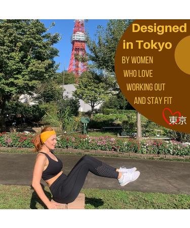 Sweat Wicking Workout Headbands for Women - Ideal for Yoga, Pilates, Gym, Running - Premium Soft Stretchy Fabric - Extra Wide Solid Colors - Pink/Fluorescent Yellow - Buy Online on GoSupps.com