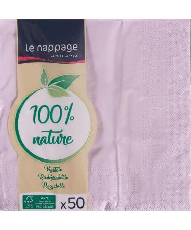 Le Nappage 50 Napkins - 2-Ply Cotton Foil Old Pink 33x33 cm - Eco-Friendly FSC Certified - Buy Online on GoSupps.com