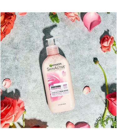 Garnier SkinActive Soothing Cleansing Milk with Rose Water | 6.7 fl oz (200 ml) - Gentle Facial Cleanser - Buy Online on GoSupps.com