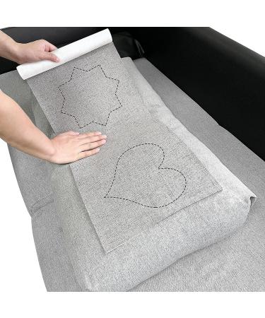 Coarse Linen Repair Patches 12x40 inch Dark Grey - Self-Adhesive Fabric for Sofa and Clothes Repair - Buy Online on GoSupps.com