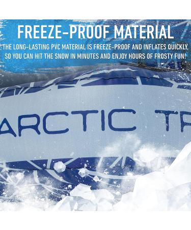 Franklin Sports Arctic Trails Snow Tube Sleds - Inflatable 1 + 2 Person Inner Tubes for Sledding - Single + Double Seat Sled for Kids + Adults - Buy Online on GoSupps.com