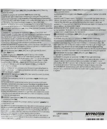 Myprotein Micellar Casein Milk Protein Supplement 2.5 kg Vanilla - Buy Online on GoSupps.com