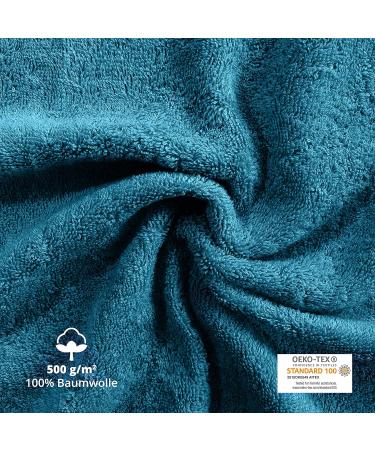 Class Home Collection Terry Towels - Pack of 4 | 100% Cotton | 50x100 cm | Petrol - Premium Quality for Your Home - Buy Online on GoSupps.com