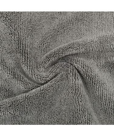 POLYTE Professional Microfiber Hair Drying Salon Towel 16x29 in 8 Pack - Dark Gray | Quick Dry, Lint Free - Buy Online on GoSupps.com