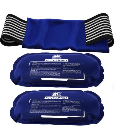 Ice Pack (3-Piece Set)  Reusable Hot and Cold Therapy Gel Wrap Support Injury Recovery, Alleviate Joint and Muscle Pain  Rotator Cuff, Knees, Back & More (3 Piece Set - Classic)