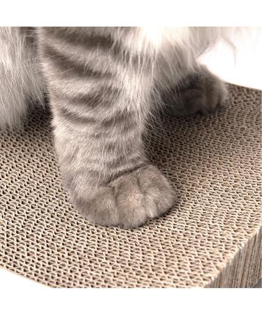 Coching Premium Cardboard Cat Scratcher Pad | Durable Scratching Surface | Reversible Design | Medium Size - White - Buy Online on GoSupps.com