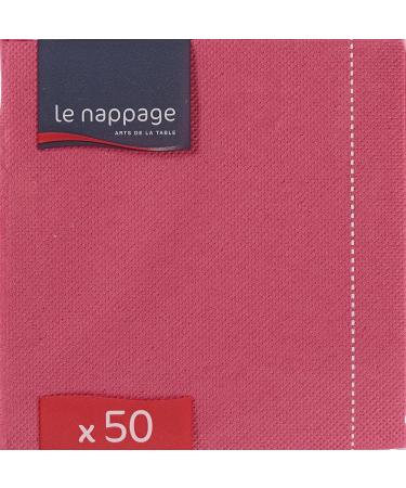 Le Nappage Pink Napkins - FSC Certified Recyclable & Biodegradable - 50 Pack (24x24 cm) - Eco-Friendly Dinnerware - Buy Online on GoSupps.com