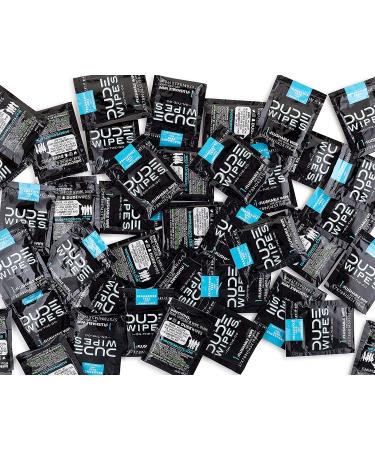 Dude Wipes Flushable Wet Wipes - 30 Individually Wrapped Unscented Wipes for Travel | Vitamin-E & Aloe, Septic Safe - Buy Online on GoSupps.com