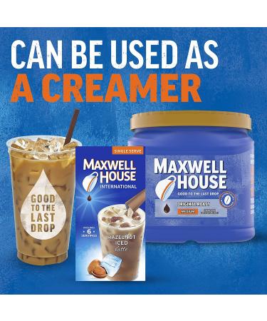 Maxwell House Iced Hazelnut Latte Instant Coffee - 3.42 oz Boxes (Pack of 8) - Buy Online on GoSupps.com