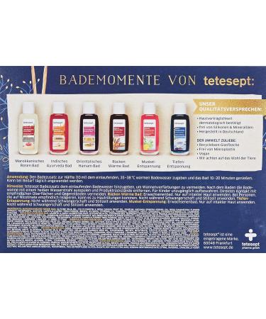 Tetesept Bathroom Gift Set - 6 Pack Bath Additives with Eucalyptus Oil | Aromatherapy Foam Bath & Essential Oils for Relaxation - Buy Online on GoSupps.com