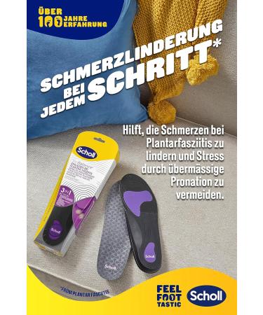 Scholl In-Balance Orthopedic Insoles for Plantar Fasciitis Relief | Immediate Pain Relief for Heels & Feet | Size 37-39.5 | International Shipping Available - Buy Online on GoSupps.com