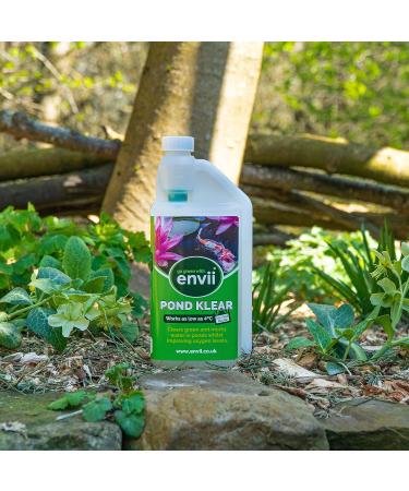 Envii Pond Klear - Natural Green Pond Water Treatment | Clears Green & Murky Water | Safe for Fish & Wildlife - 1L (40,000L) - Buy Online on GoSupps.com