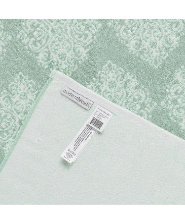 Amrapur Overseas Artesia Damask 6 Piece Reversible Yarn Dyed Jacquard Towel Set - Sage - Buy Online on GoSupps.com