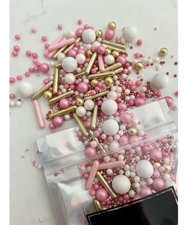 Edible Pink & Gold Cake Sprinkles Luxury Mix 45g Cupcake Cake Decoration Gold Sprinkles Cake Sprinkles Mix Rose Gold Sprinkles Pink Sprinkles - Buy Online on GoSupps.com
