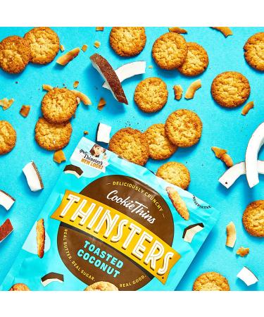 THINSTERS Cookies Variety Pack - Chocolate Chip, Toasted Coconut, Vanilla Bean (3 Count, 4oz Each) | Non GMO, No Corn Syrup, Crunchy Cookie Thins, No Artificial Flavors, Colors, or Preservatives - Buy Online on GoSupps.com
