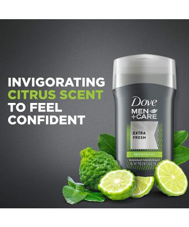 Dove Men+Care Aluminum-Free Deodorant Stick 48-Hour Protection 3oz 4ct Pack - Extra Fresh Scent with Vitamin E and Moisturizer - Buy Online on GoSupps.com