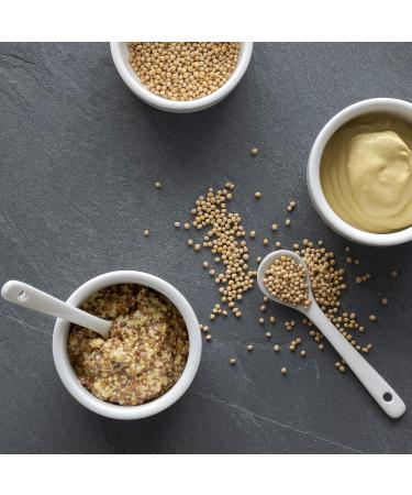 100% Natural Mustard Seeds (250g) - Yellow & White Vegan Additive-Free Gently Dried for International Shipping - Buy Online on GoSupps.com