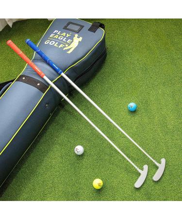 FUNGREEN 2PCS/Pack Two-Way Golf Putter for Right or Left-Handed Golfers - Foldable Alloy Rod Head, 34 Length, Red and Blue - Buy Online on GoSupps.com
