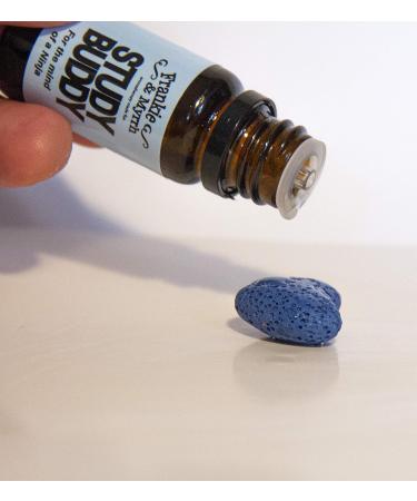 Buy Frankie & Myrrh Study Buddy - Peppermint Lemon & Rosemary Essential Oil Blend for Focus & Memory | Includes Portable Lava Stone Diffuser | 10mL - Buy Online on GoSupps.com
