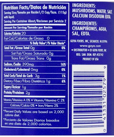 Goya Foods Sliced Mushrooms 4 oz (Pack of 24) - Premium Quality & Convenience - Buy Online on GoSupps.com