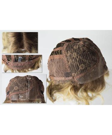 WIG ME UP DW-2054-HH-MF 12/613YS12 Women's Human Hair Short Wavy Ombre Lace Front Wig - Brown & Light Blonde - Buy Online on GoSupps.com