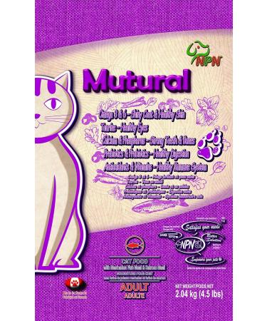 NPN Mutural Dry Cat Food for Adult Cat with Menhaden Fish Meal & Salmon Meal - 2.04 kg (4.5 lb) - Buy Online on GoSupps.com